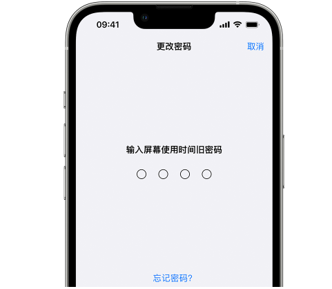 锦山镇iPhone屏幕维修分享iPhone屏幕使用时间密码忘记了怎么办 