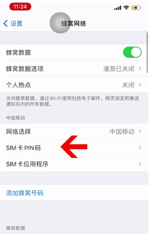 锦山镇苹果14维修网分享如何给iPhone14的SIM卡设置密码 